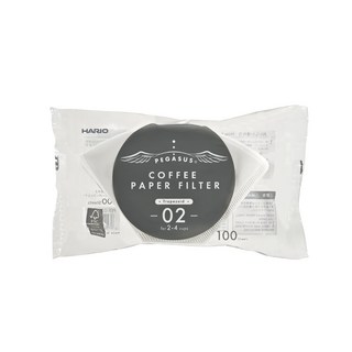 HARIO 好璃奧 台型濾紙 #02, 100張, 1包