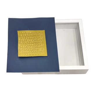 寶寶手足印紀念相框，天然實木，有機玻璃, 295 x 55 x 350mm, 深藍色, 1個