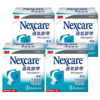 3M Nexcare 通氣膠帶 1吋 x 914cm, 4盒