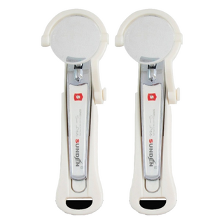 SUNDEN 經典放大鏡指甲剪 13.8cm*4.4cm, 白色, 2個