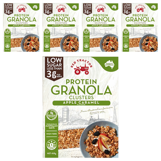 RED TRACTOR 紅色拖拉機 低糖烘烤堅果穀物燕麥片 蘋果焦糖, 450g, 5盒