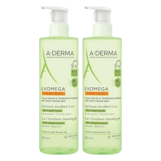 A-DERMA 艾芙美 新葉益護佳洗髮沐浴精 舒緩乾燥搔癢, 500ml, 2瓶