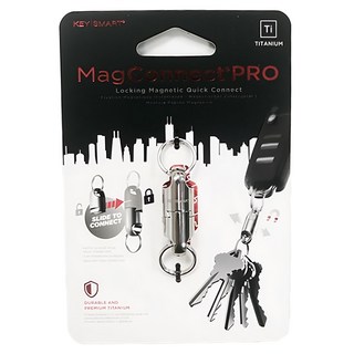 Kershaw MAGCONNECT Pro 鈦合金 分離式磁鐵雙頭鑰匙圈 - 快速連接, 鈦色, 1個