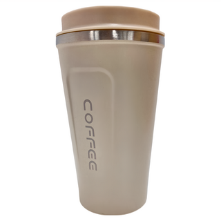 BK002 保溫杯 不鏽鋼咖啡杯, 白色, 510ml, 1個