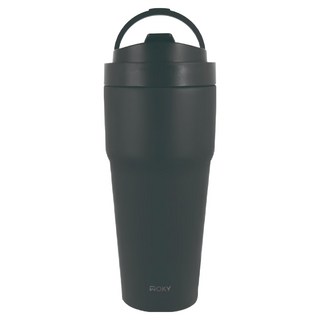 WOKY 沃廚 台灣公司貨 二代渾圓杯鈦陶瓷, 灰墨色, 770ml, 1個