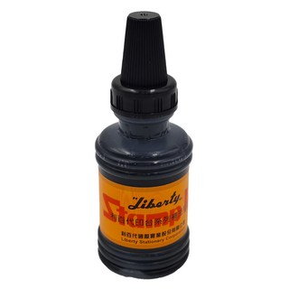 LIBERTY 利百代 SI-02 印台補充液 55ml 蓋章擦印專用, 黑色