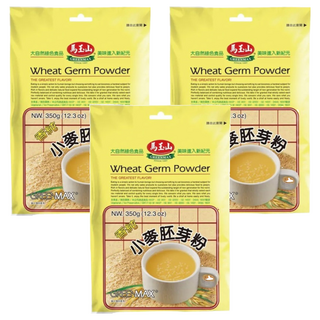 馬玉山 小麥胚芽粉, 無添加糖，健康無負擔, 無防腐劑，安心無虞, 350g, 3包