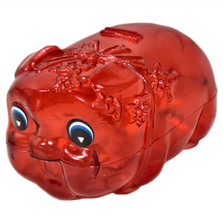 1號明豬 特大明豬 存錢筒 Set 6, 紅色, 1組