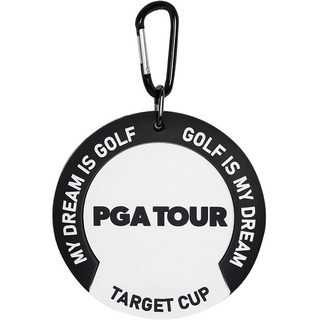 Pga Tour 高爾夫名牌與目標洞杯, 1個, 白色