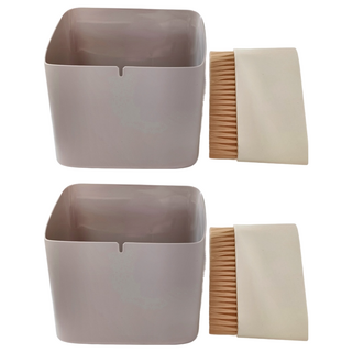 FaSoLa 二合一桌面清潔組 灰色 尺寸約17cmX16cmX7.5cm 重量188g, 2個