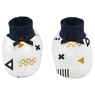 KU.KU Duckbill 酷咕鴨 KUKU PLUS 護腳套, 100%純棉材質, 透氣舒適, 避免抓傷, 新生兒適用, 純真之瞳, 1雙