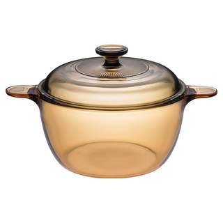 Corelle Brands 康寧餐具 Visions 晶彩透明鍋 2.5L, 21cm, 黃色, 1個