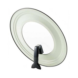 YOSHIKAWA 吉川 日本進口可立式強化玻璃鐵製鍋蓋, 30cm, 1個