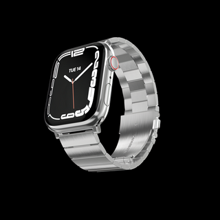 SwitchEasy MAESTRO 不鏽鋼鏈錶帶 42/44/45/46/49mm 智能手錶配件, Apple Watch Series 4/5/6/SE/7/8/9, 銀, 1入