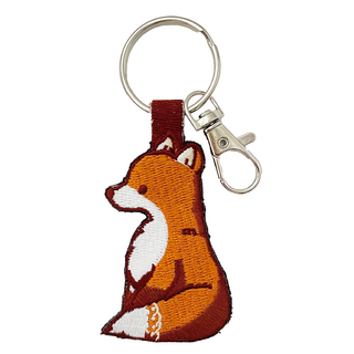 你好 刺繡鑰匙圈 - 狐狸, 1件