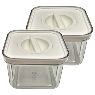 FANCY LIFE 旋轉式密封防潮罐 小款, 600ml, 2個