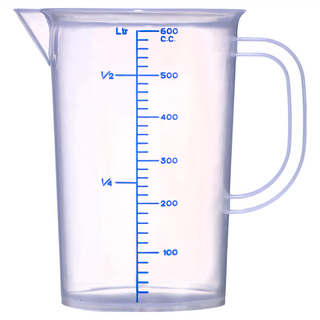 百貨King 帶刻度量杯 塑膠材質 耐溫-10~110度 台灣製, 600ml, 1個