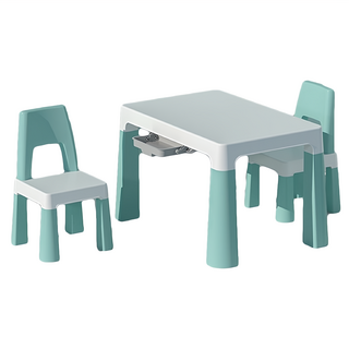 LILIKOKO 可增高兒童書桌椅組 8817-2 綠色 兒童學習桌 兒童房家具