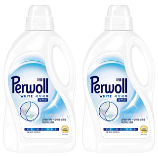 Perwoll洗衣精 一般洗衣機用 淺色衣物專用 2L, 2瓶