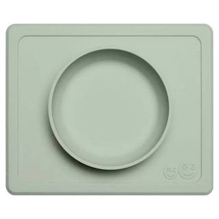 ezpz 迷你餐碗, FDA認證矽膠耐溫220度C, 餐碗結合餐墊, 可微波洗碗機, 防掀倒設計, 抹茶綠, 1個