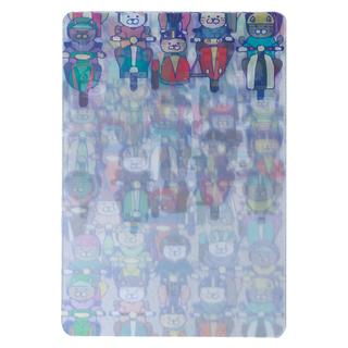 NEKONOBA 3D折射閃卡 日本製 86 x 54mm, 機車海台灣貓, 1張