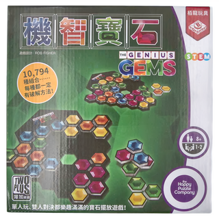 TWO PLUS 灣加遊戲 機智寶石，適合8歲以上兒童，1-2人益智遊戲, 栢龍玩具