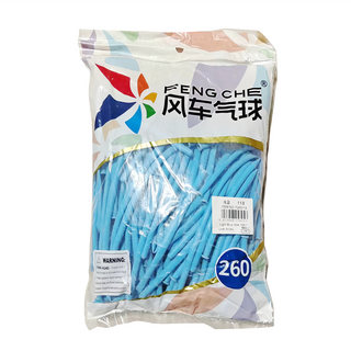 風車氣球 氣球 260, 淺藍, 1包