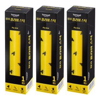 Tamsaa 掛式黏蠅棒 室內外皆可使用 全方位防護 輕鬆解決飛蟲困擾, 3支