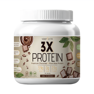 YOUR VITA 優維特 機能三效蛋白飲 可可 500g 1罐｜高蛋白、零糖分，健身族群首選，美味與健康兼具