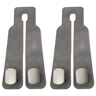 小麥購物 車用麂皮掛勾 G788 34g, 簡約灰, 2個