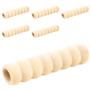 門把防撞套 6件組 泡棉橡膠材質, 米白色, 2.2 x 14cm