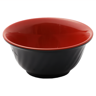 生活King 中碗公/美耐皿碗 2入 日式和風 圓形 拉麵碗, 雙色斜紋, 2個