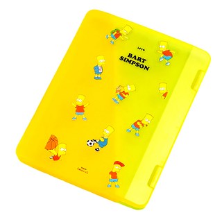 THE SIMPSONS 辛普森家族 扣式文件檔案盒 黃 長約30.7公分 寬約23.5公分 迪士尼正版授權, 辛普森家族黃, 1個