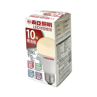 TOA 東亞照明 LED球型燈泡, 燈泡色, 4個