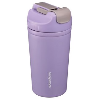 Corelle Brands 康寧餐具 Snapware 陶瓷不鏽鋼真空保溫隨手杯, 紫色, 500ml, 1個