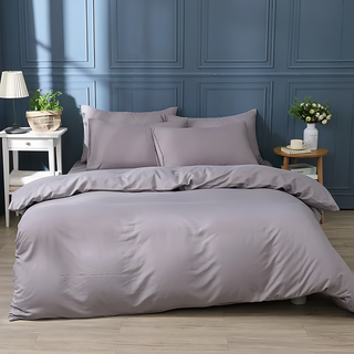 Ishur 伊舒爾 柔絲棉素色薄被套- MIT台灣製造 觸感平滑輕柔 透氣舒適 活性印染不易退色, 經典灰