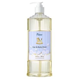 Fees BEBE 嬰兒柔護洗髮沐浴精 棉花香, 600ml, 1瓶