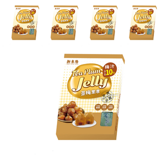 新東陽 茶梅凍，添加10%梅汁，台灣果品, 500g, 5盒