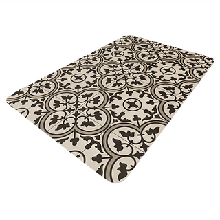 FAmILyLIFE 生活 硅藻泥快速吸水防滑腳踏墊 720g, A-087-19 四葉花磚