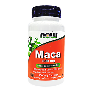 NOW Foods MACA瑪卡膠囊 500mg, 100顆, 0.6g, 1罐