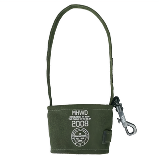 Matchwood 掛勾式摺疊杯套 軍綠色 提把長度18cm 適用於700CC以下杯款, 1個