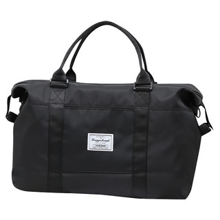 Sunday Life 大容量防潑水行李袋 收納袋 購物袋, 大號, 黑色, 1個