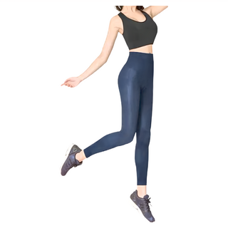 GIAT 吉亞特 女款 微整感機能塑型內搭九分褲, M, 午夜藍