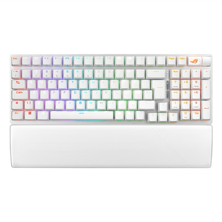 ASUS 華碩 REPUBLIC OF GAMERS Wireless 無線電競鍵盤, ROG Strix Scope II 96 Wireless, 白色, 紅軸