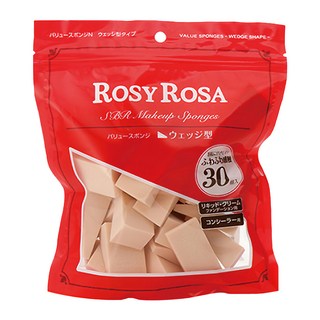 ROSY ROSA SBR粉底液粉撲 多面多角 30入, 三角形, 1包