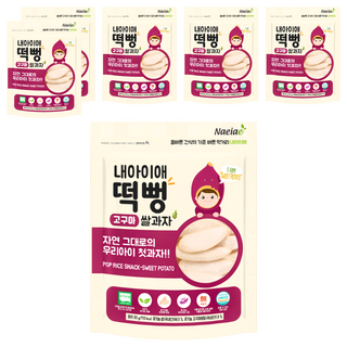 Naeiae 寶寶米餅, 地瓜口味, 30g, 地瓜, 6包