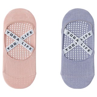 NicoFun 愛定做交叉彈力帶止滑襪 FYK24YOGA02 女襪 2雙入