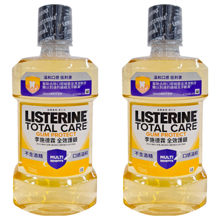 李施德霖 全效護齦漱口水 無酒精配方 溫和不刺激, 750ml, 2瓶