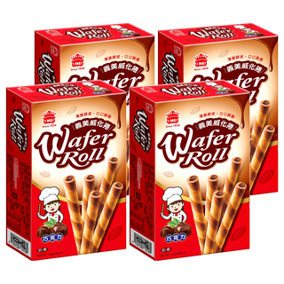 義美 威化捲 巧克力, 72g, 4盒