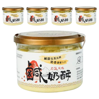 FUFANN 福汎 焙司特 鹹奶酥, 鹹甜完美比例 奶香濃郁入口 岩鹽風味, 220g, 5罐